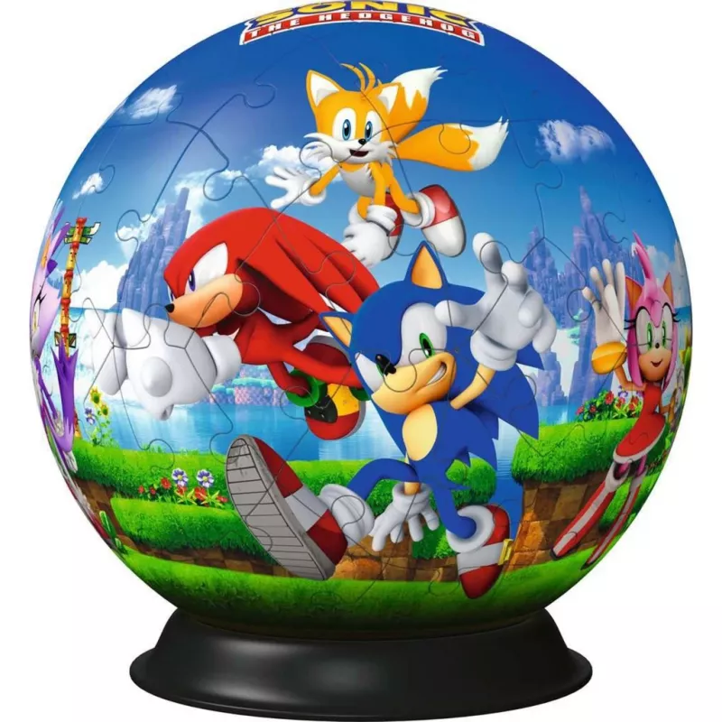 3D puslepall Ravensburger Sonic the Hedgehog, 72 tk, mudel 11592