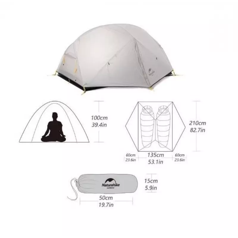 Naturehike telk MONGAR 2 M FOREST GREEN