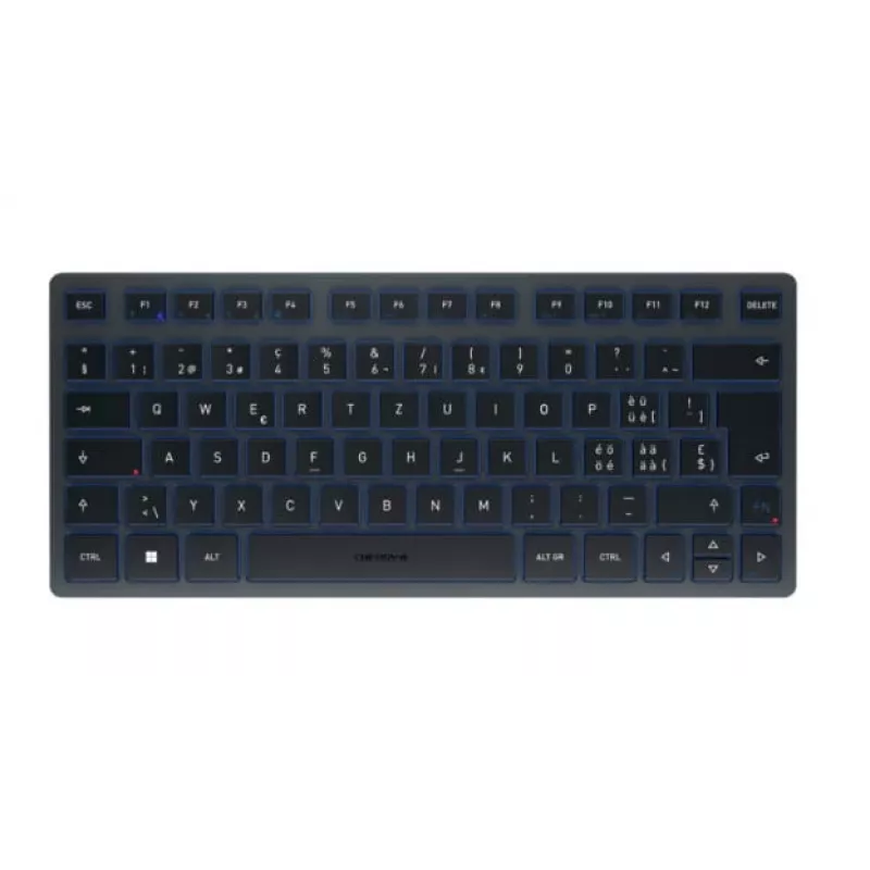 Bluetooth-klaviatuur CHERRY KW 7100 MINI BT QWERTZ Swiss sinine juhtmevaba