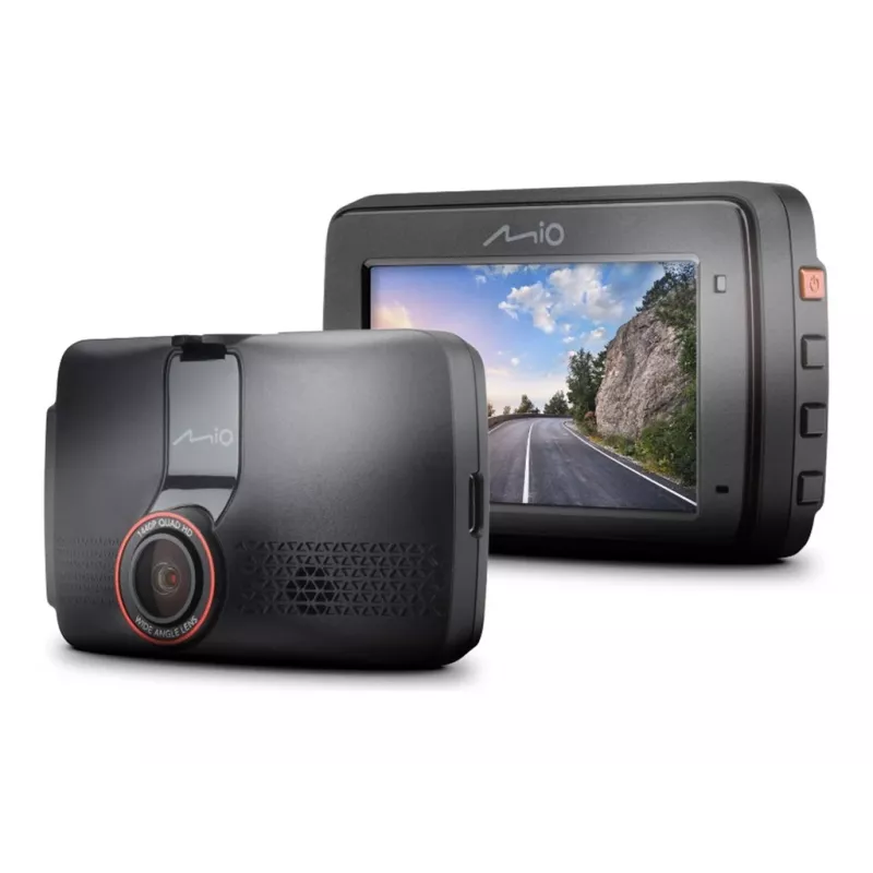Dashcam MIO MiVue 802 autokaamera, 2560×1440 QHD 140° 60fps, 2,7-tolline ekraan, aku/USB, microSD kuni 128 GB, G-põrutus, kokkupõrke tuvastamine