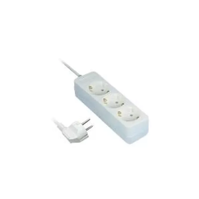 Liigpingekaitse REV 512342555 valge 3 vahelduvvoolupistikut 250 V 1,4 m