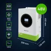 Hübriidne päikeseinverter Off-Grid 6200W | 120A