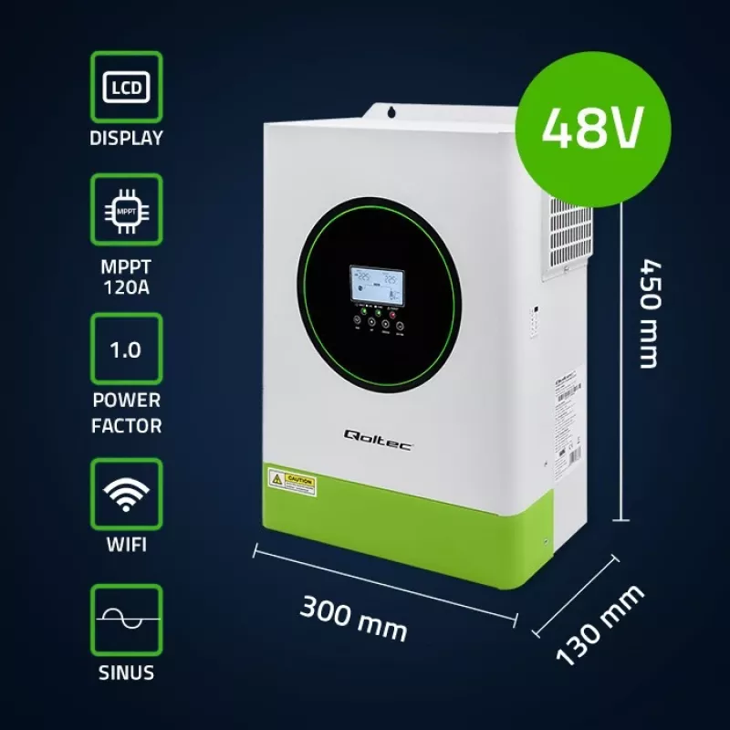Hübriidne päikeseinverter Off-Grid 6200W | 120A