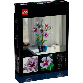 LEGO botaaniline ehituskomplekt Hibiscus lill 10372 – 660 tükki, väljapanekumudel, 250×360×130 mm