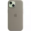 Silikoonümbris MagSafe'iga iPhone 15 jaoks - savi