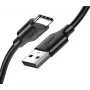 USB-A–USB-C kaabel UGREEN US287, 0,25 m, 3 A, 480 Mbit/s, must