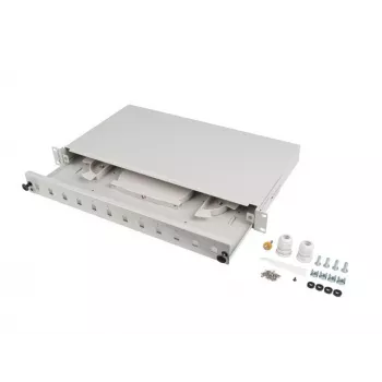 Patch panel Lanberg FOP1-12SS-LDS hall ABS Steel 19 inch