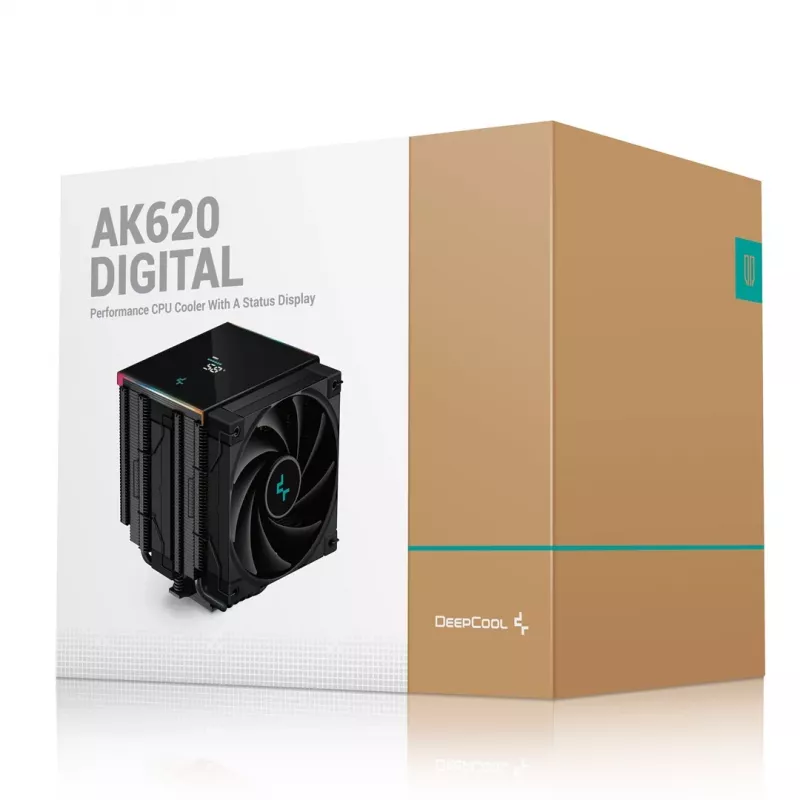 DeepCool AK620 DIGITAL protsessori õhujahuti 12 cm must 1 tk