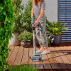akutoitel mitmeotstarbeline puhastusseade AquaBrush Patio 18V P4A solo, kõvapõrandapuhastaja hall/türkiis, ilma aku ja laadijata, POWER FOR ALL ALLIANCE