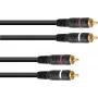 RCA (Cinch) helikaabel Omnitronic 2x2, 0,6 m, mudel 30209354