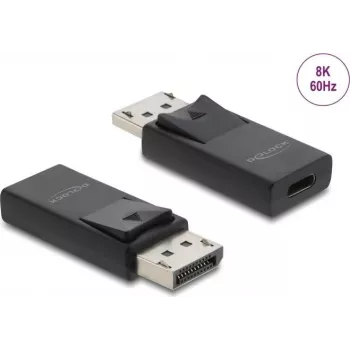 DELOCK USB USB-C DisplayPort-adapter 8K HDR- ja HDCP-toega