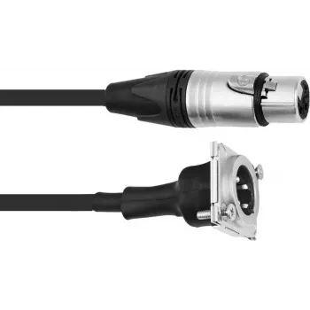 XLR patch-kaabel PSSO 1 m, XLR female to XLR male, Must