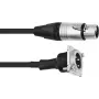 XLR patch-kaabel PSSO 1 m, XLR female to XLR male, Must