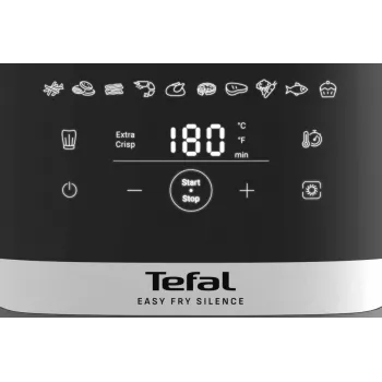 Tefal Easy Fry Silence EY551HE0 fritüür Üksik 5 L Eraldiseisev kuumaõhufritüür Must, Hall, Roostevaba teras