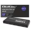 Qoltec 51799 Aktiivne HDMI jaotur 4 x HDMI 4K x 2K | 6Gb/s | 60Hz