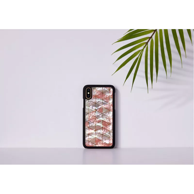 Kaitsev nutitelefoni ümbris iKins iPhone XS / iPhone X, teemantmuster, must