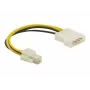 DeLOCK kaabel P4 isane Molex 4pin isane Mitmevärviline 0,13 m