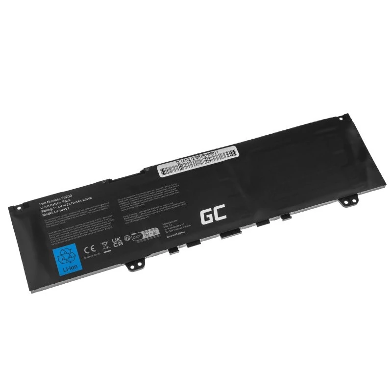 Aku Green Cell DE144V2 DELL Inspiron 13 5370 7370 7373 7380 7386 Vostro 5370 jaoks