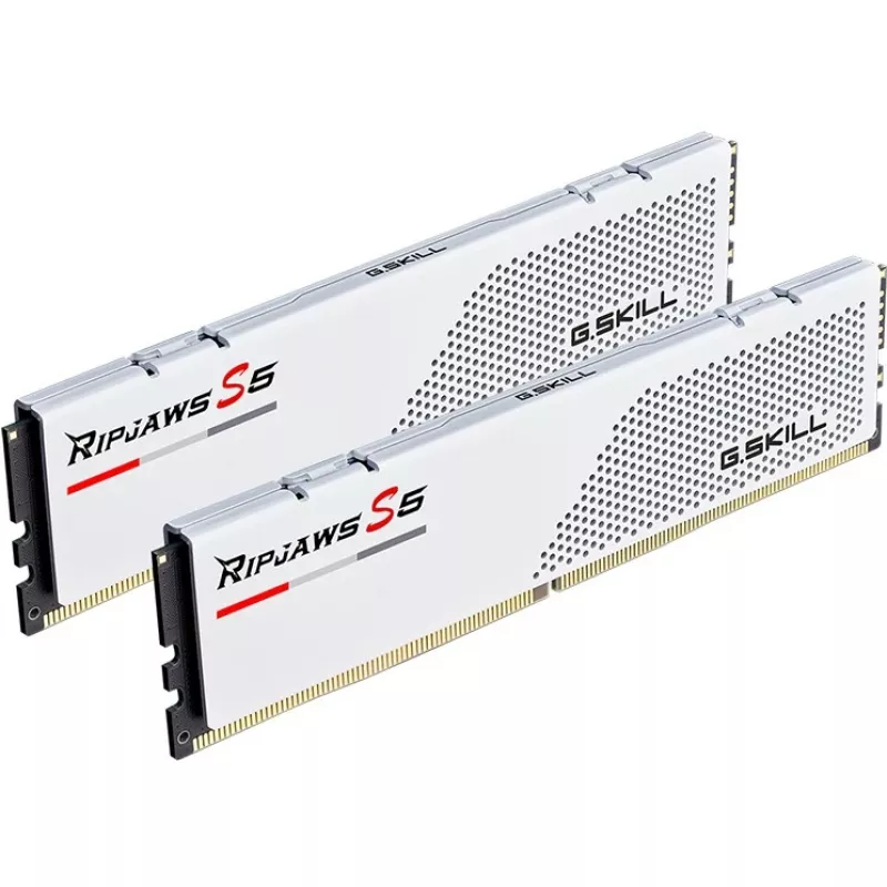 DIMM 64 GB DDR5-5600 (2x 32 GB) Dual-Kit, mälumoodul valge, F5-5600J3636D32GX2-RS5W, Ripjaws S5, INTEL XMP