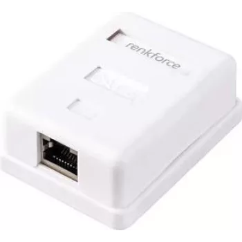 Renkforce võrguadapter pinnale paigaldatav CAT 6 1 port valge (RF-4541182)