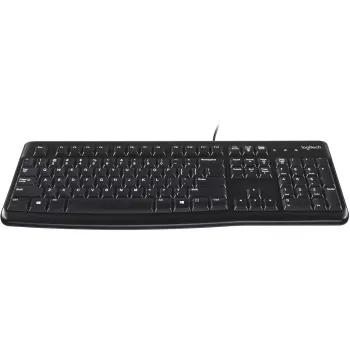 Logitech K120 klaviatuur USB QWERTY hispaania must (920-002499)