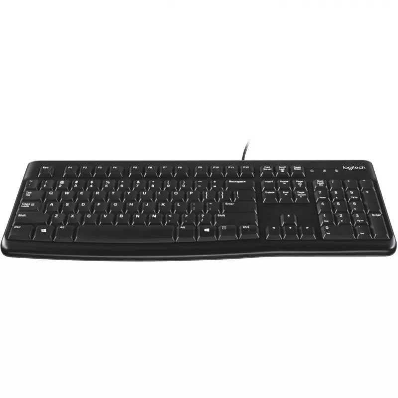 Logitech K120 klaviatuur USB QWERTY hispaania must (920-002499)