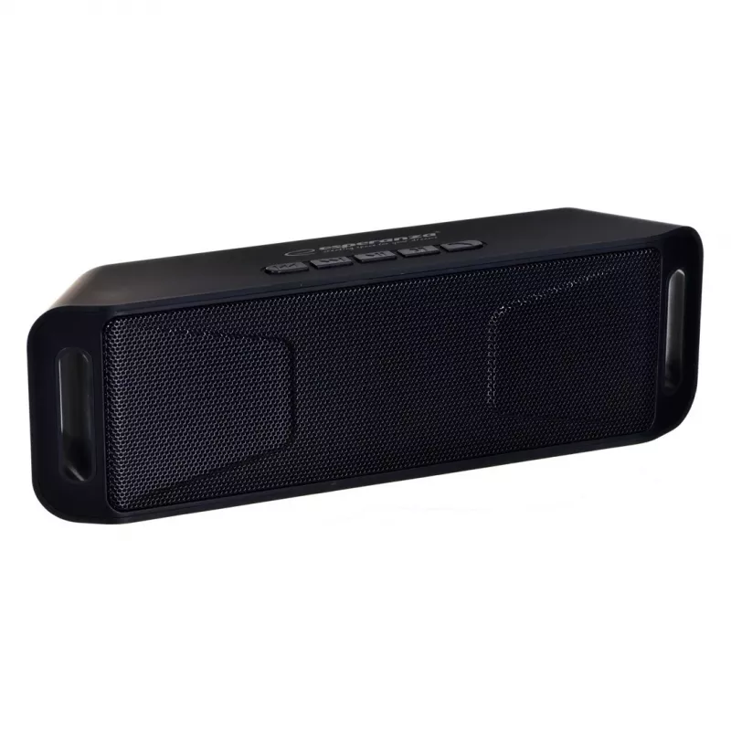 Stereo kaasaskantav kõlar ESPERANZA FOLK Must — 6 W RMS, Bluetooth, MicroSD, LiPo aku