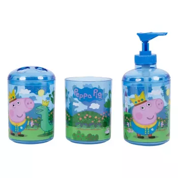 Vannitoakomplekt Peppa Pig 3369 — vannitarvikute komplekt koos dosaatori ja alusega