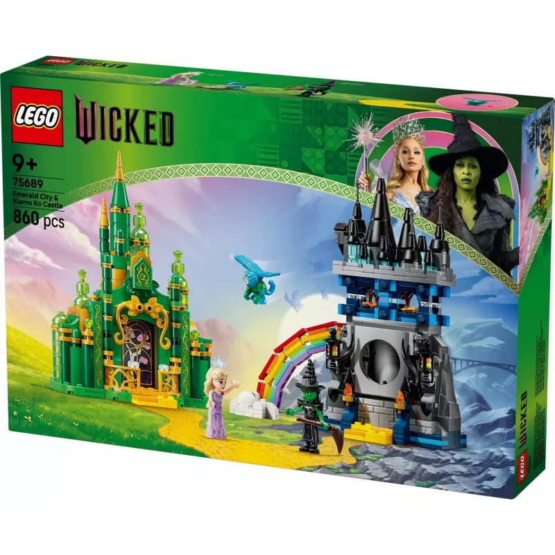 LEGO ehituskomplekt Wicked 75689 — Smaragdlinna ja Kiamo Ko lossi mängukomplekt