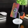 Juhtmevaba laualadija Tellur TLL151391 3in1 MagSafe kiirlaadimine telefonile, kellale ja kõrvaklappidele
