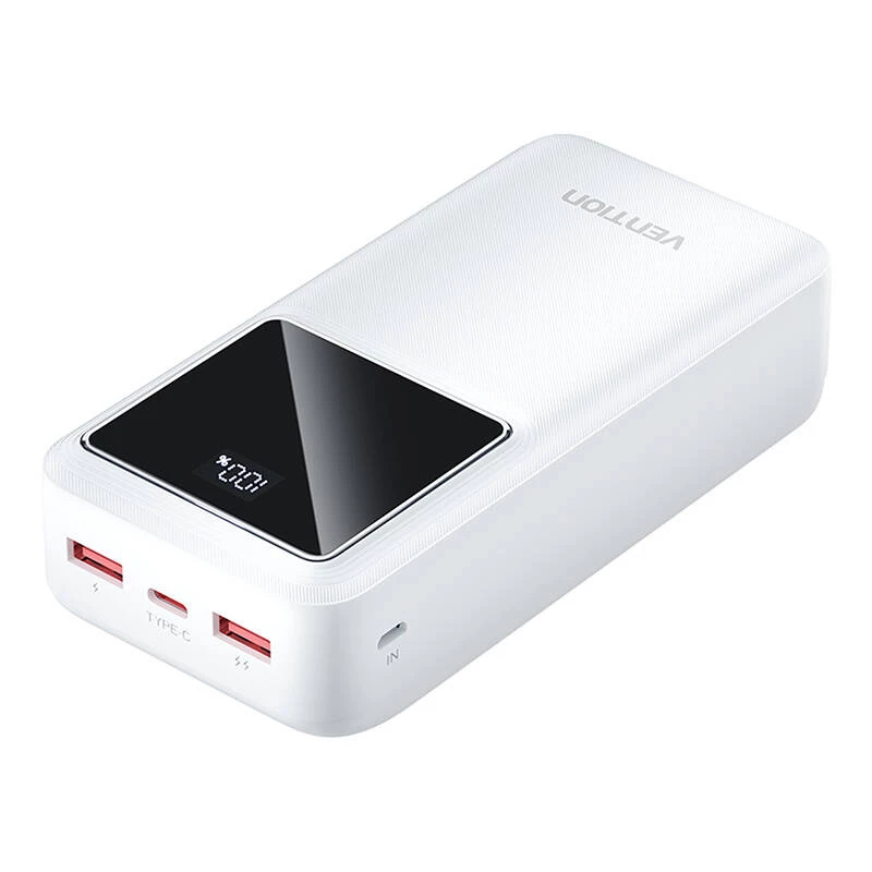 Akupank Vention FHMW0 30000 mAh, 22,5 W, valge