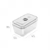 Toidukarpide komplekt ZWILLING FRESH & SAVE Ristkülikukujuline klaas/plast komplekt 3 tk, 0,35/0,75/1,6 L, õhukindel, mikrolaine-/ahju-/külmikukindel