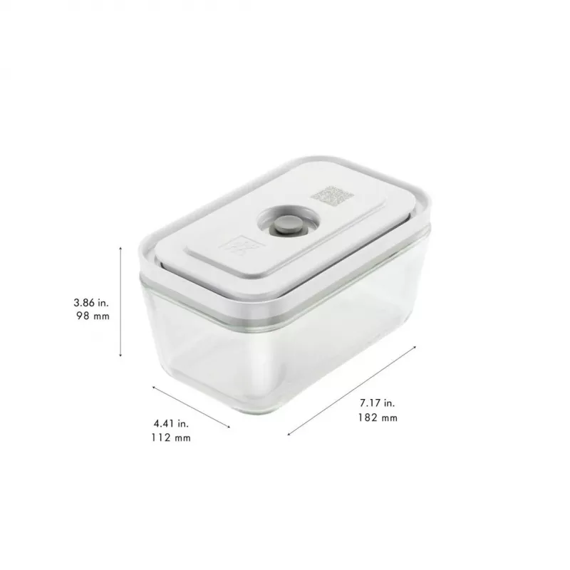 Toidukarpide komplekt ZWILLING FRESH & SAVE Ristkülikukujuline klaas/plast komplekt 3 tk, 0,35/0,75/1,6 L, õhukindel, mikrolaine-/ahju-/külmikukindel
