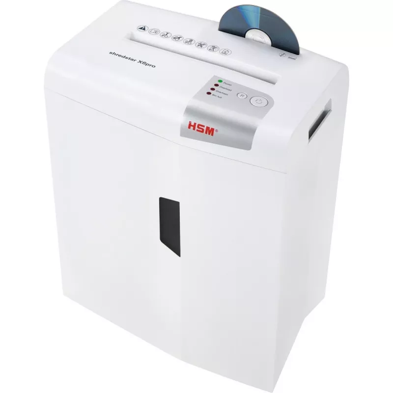 HSM shredstar X6pro dokumendipurustaja, 2 x 15 mm + eraldi CD-lõikemehhanism