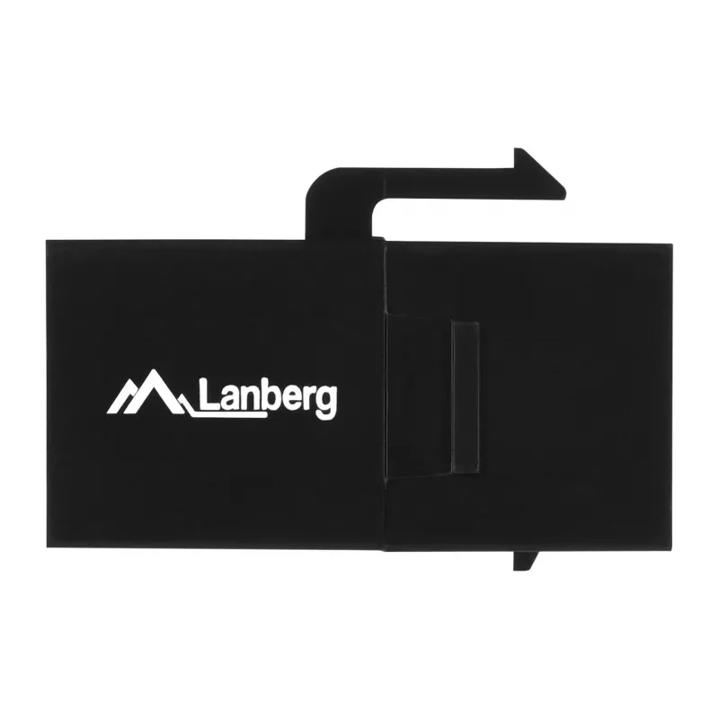 Keystone-moodul LANBERG KSU6-3000 — Cat6 U/UTP RJ-45 emane RJ-45 emasele, lame konstruktsioon, must