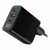 Gembird TA-UC-PDQC30LCD-BK-02 mobiilseadme laadija Universaalne Must AC Kiirlaadimine Siseruumides