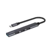 USB 3.0 4-pordiline liidesejaotur SAVIO AK-71 USB-C-hostiga, 5000 Mbit/s, 2-aastane garantii