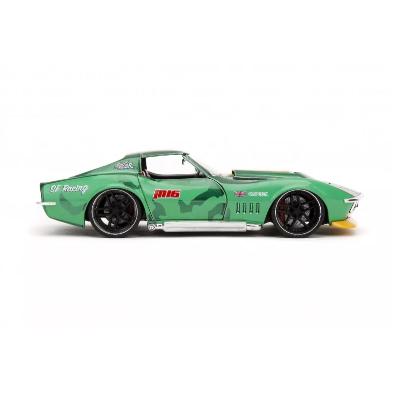 Car Jada Toys Street Fighter 1969 Chevrolet 1:24 Metallist Roheline