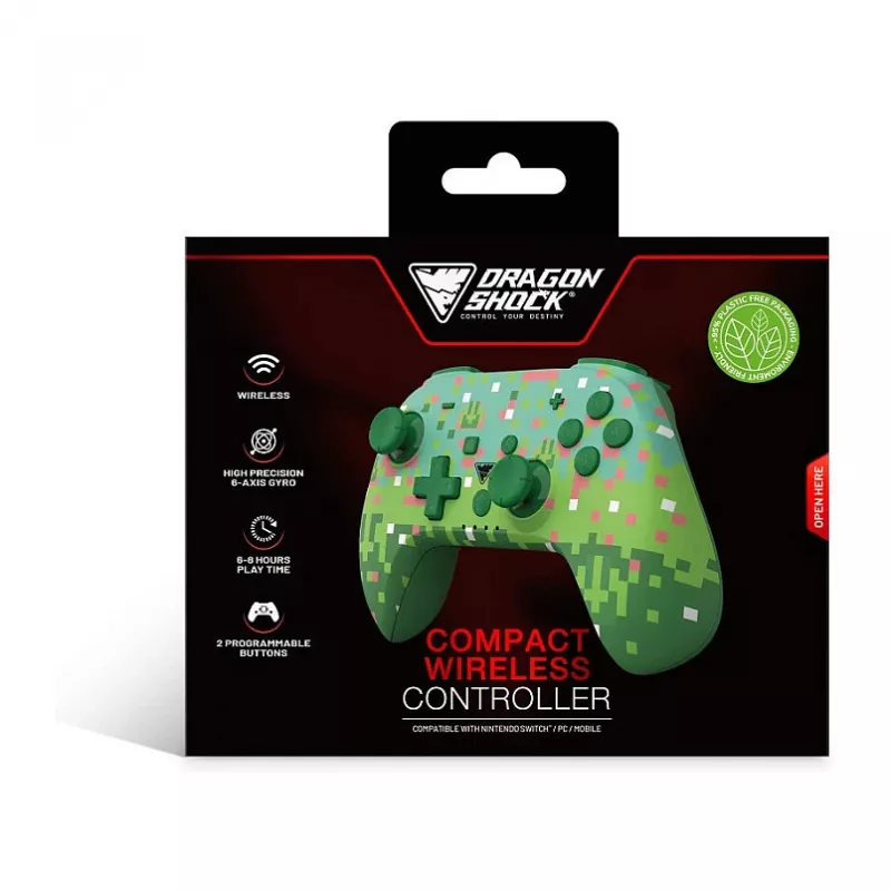 Dragonshock Controller Poptop Wireless Cubes roheline lüliti
