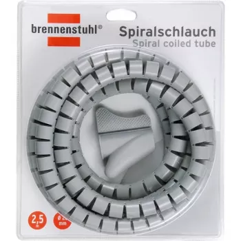Brennenstuhl kaablikorraldaja spiraalvoolik L= 2,5 m, Ø= 20 mm, hall
