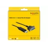 Jadakaabel DeLOCK 66281 Must 1,8 m RS-232 USB Type-A