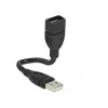 DeLOCK USB-kaabel 15 cm USB 2.0 USB A Must