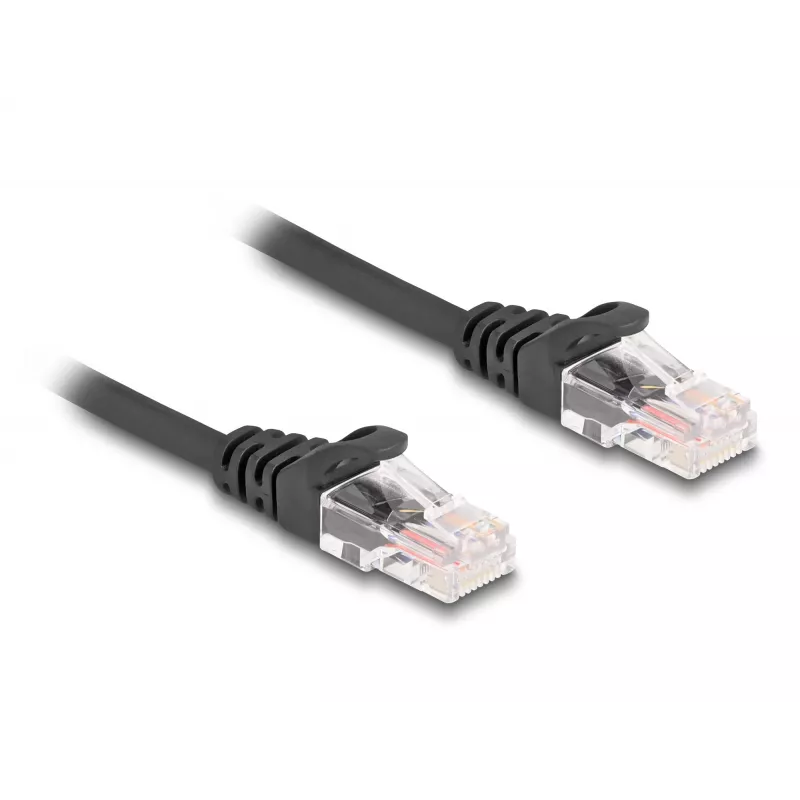 DeLOCK RJ45 spiraalkaabel isane-isane Cat.5e 3 m must
