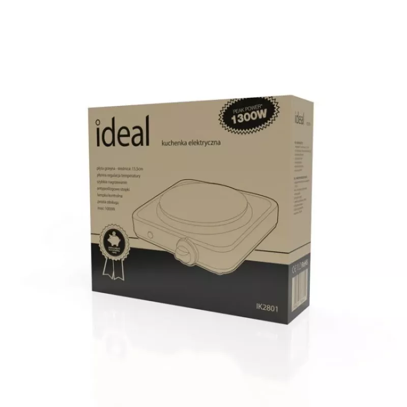 IDEAL 1-plaadiline elektripliit, 1000 W