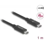 USB-kaabel DeLOCK 81211 1 m USB C must 80 Gbit/s