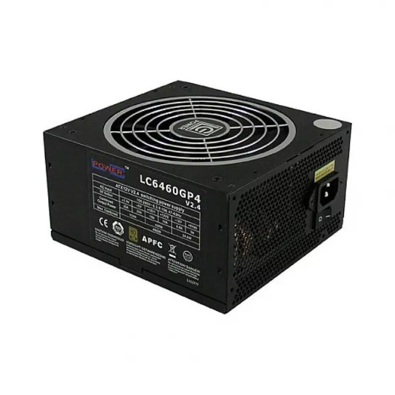 LC Power GP4 Series LC6460GP4 V2,4 - toiteplokk (sisemine) - ATX12V 2,4 - 80 PLUS Gold - 460 W - aktiivne PFC (LC6460GP4)