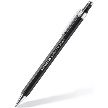 Mehaaniline pliiats Staedtler 778 05-9, 0,5 mm, kuuskantvõll, must, musta südamikuga