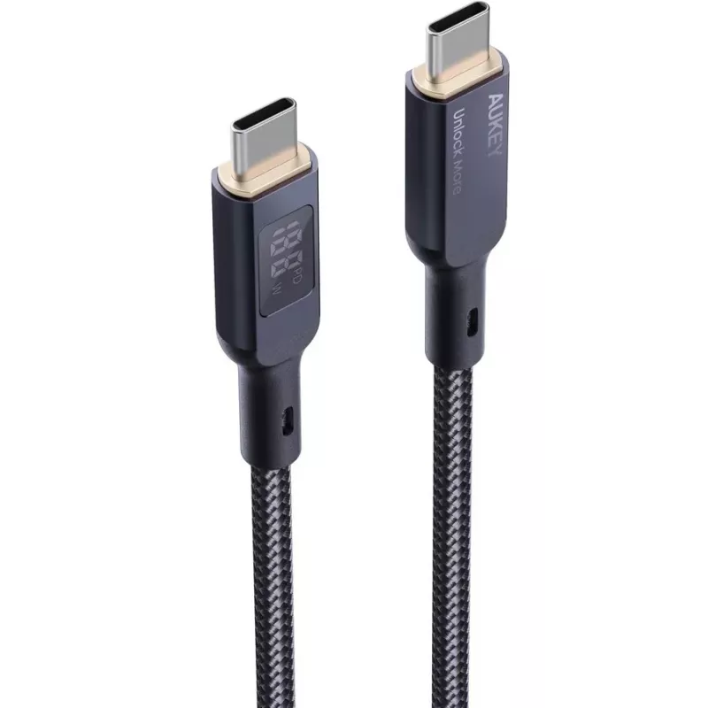 AUKEY CB-MCC102 USB-kaabel 1,8 m USB-C must 480 Gbit/s