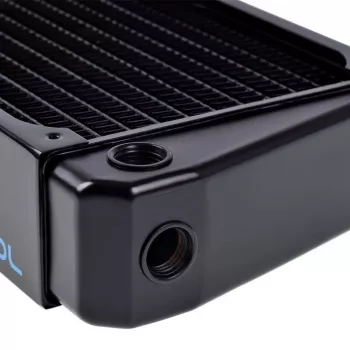 Alphacool NexXxoS XT45 - Radiatoriplokk - messing - vask - teras - must - 1/4 - 1,5 baari - 12 cm (14234)