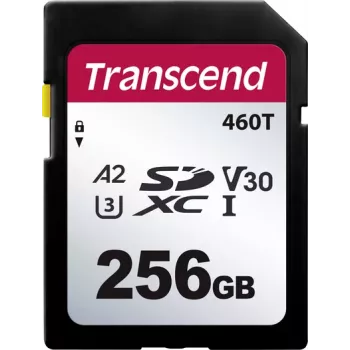 Transcend TS256GSDC460T-VS1 SD-kaart jaemüügipakendis 256 GB (TS256GSDC460T-VS1)